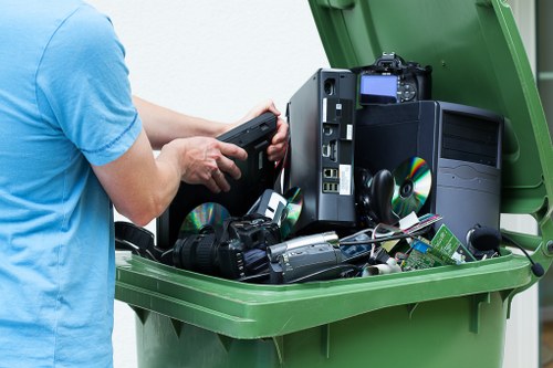 Recycling construction materials at Brockley site